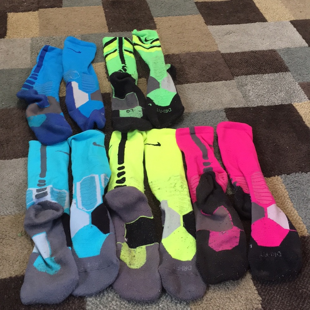 Nike basketball socks 5 for $30